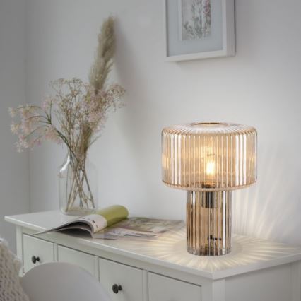 Paul Neuhaus 4092-27 - Lampa stołowa FUNGUS 1xE27/10W/230V beżowa