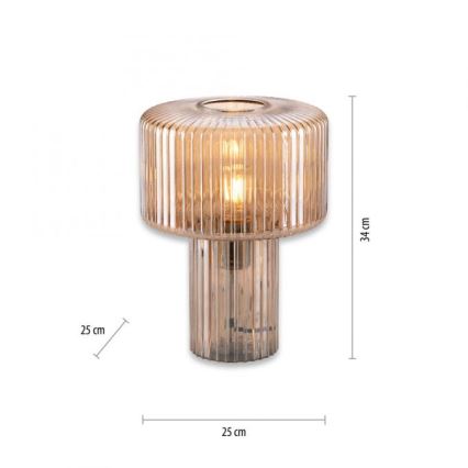Paul Neuhaus 4092-27 - Lampa stołowa FUNGUS 1xE27/10W/230V beżowa