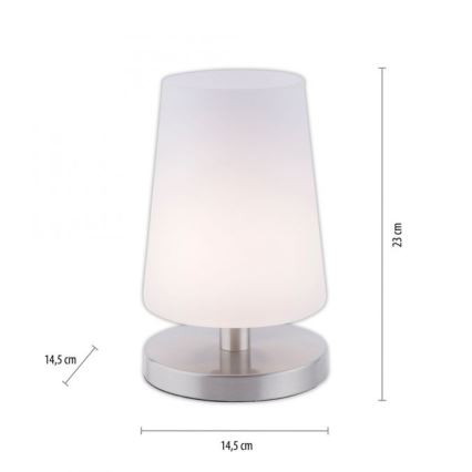 Paul Neuhaus 4146-55 - LED Ściemniana dotykowa lampa stołowa SONJA 1xG9/3W/230V matowy chrom