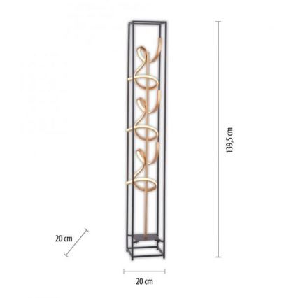 Paul Neuhaus 415-18 - LED Ściemnialna lampa podłogowa SELINA 3xLED/10,2W/230V