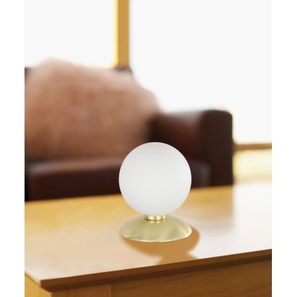Paul Neuhaus 4437-60 - LED Ściemnialna dotykowa lampa stołowa BUBBA 1xG9/28W/230V złoty