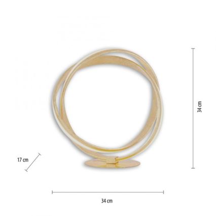 Paul Neuhaus 4531-12 - LED Lampa stołowa ściemnialna MELINDA LED/18W/230V złoty