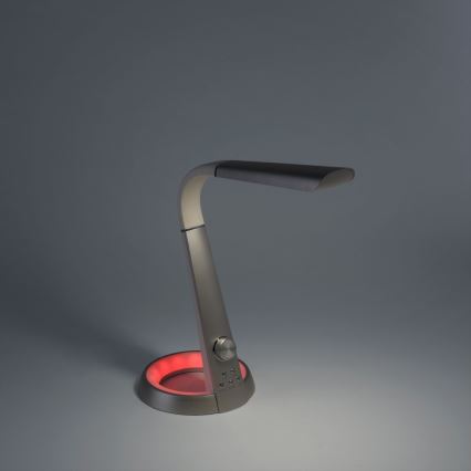 Paul Neuhaus 4591-95 - LED RGB Ściemniana lampa stołowa BILL LED/5,7W/230V 3000-6500K USB + LED/1,6W matowy chrom