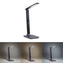 Paul Neuhaus 4595-18 - LED Ściemniana dotykowa lampa stołowa z ładowaniem bezprzewodowym ADRIANO LED/5W/230V czarna