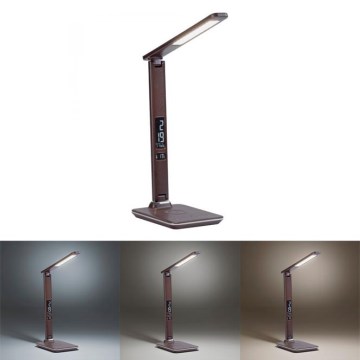 Paul Neuhaus 4595-23 - LED dotykowa lampa stołowa ściemnialna z bezprzewodowym ładowaniem ADRIANO LED/5W/230V brązowa