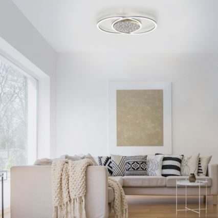 Paul Neuhaus 6025-55 - LED Ściemniany żyrandol natynkowy YUKI LED/48W/230V + pilot