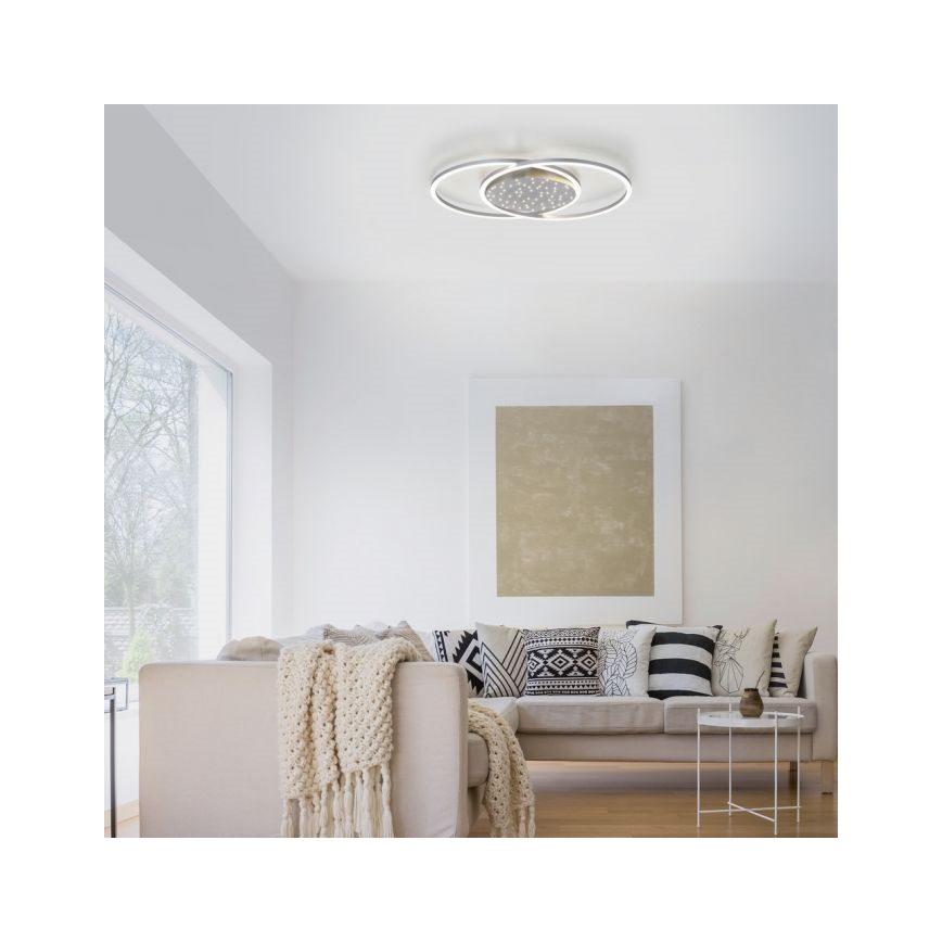 Paul Neuhaus 6025-55 - LED Ściemniany żyrandol natynkowy YUKI LED/48W/230V + pilot