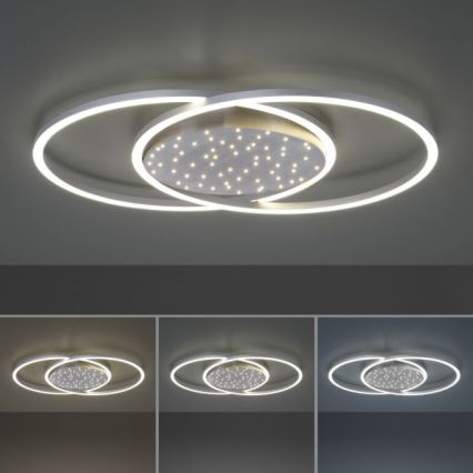 Paul Neuhaus 6025-55 - LED Ściemniany żyrandol natynkowy YUKI LED/48W/230V + pilot
