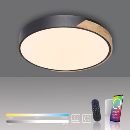 Paul Neuhaus 6071-18 - LED Plafon ściemnialny Q-PIATO LED/35W/230V śr. 51 cm 2700-5000K Wi-Fi + zdalne sterowanie