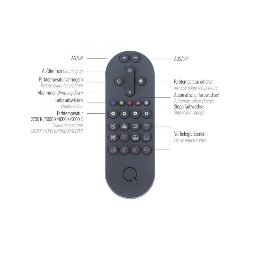 Paul Neuhaus 6071-18 - LED Plafon ściemnialny Q-PIATO LED/35W/230V śr. 51 cm 2700-5000K Wi-Fi + zdalne sterowanie