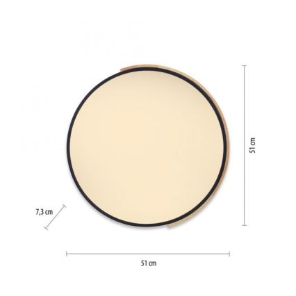 Paul Neuhaus 6071-18 - LED Plafon ściemnialny Q-PIATO LED/35W/230V śr. 51 cm 2700-5000K Wi-Fi + zdalne sterowanie
