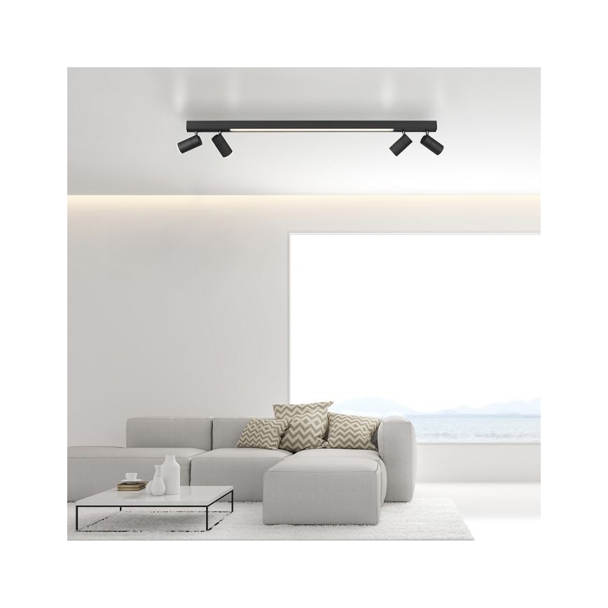 Paul Neuhaus 6121-13 - LED Oświetlenie punktowe ściemnialne PURE 4xLED/4W/230V + LED/9W 2700-5000K + zdalne sterowanie