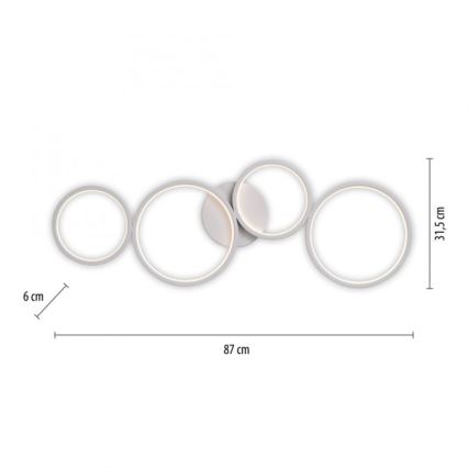 Paul Neuhaus 6183-16 - LED Plafon ściemnialny KIRINGE LED/26W/230V