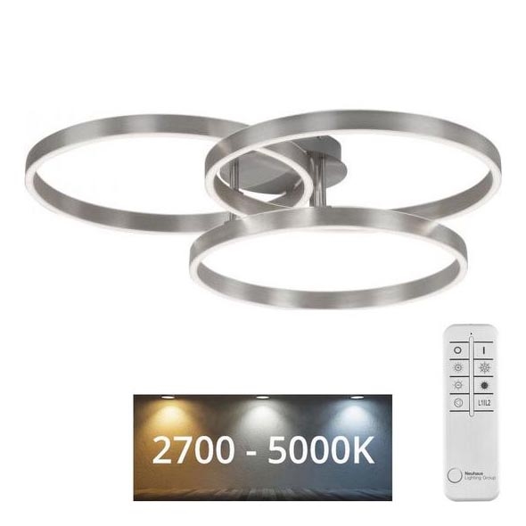Paul Neuhaus 6233-55 - LED Plafon ściemnialny PAAN LED/45,5W/230V 2700-5000K + pilot zdalnego sterowania