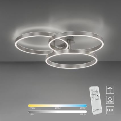 Paul Neuhaus 6233-55 - LED Plafon ściemnialny PAAN LED/45,5W/230V 2700-5000K + pilot zdalnego sterowania