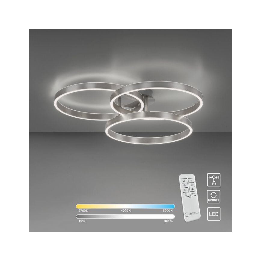 Paul Neuhaus 6233-55 - LED Plafon ściemnialny PAAN LED/45,5W/230V 2700-5000K + pilot zdalnego sterowania