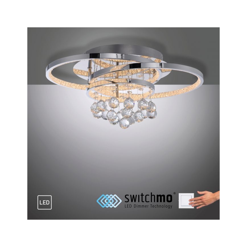 Paul Neuhaus 6267-17 - LED Plafon ściemnialny ROTAZO LED/32W/230V śr. 45 cm chrom błyszczący