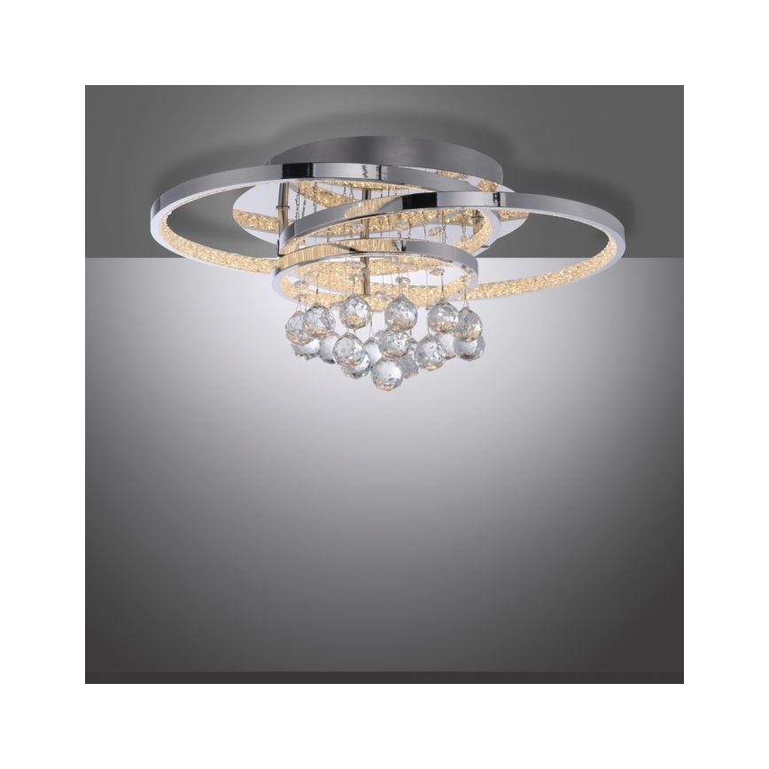 Paul Neuhaus 6267-17 - LED Plafon ściemnialny ROTAZO LED/32W/230V śr. 45 cm chrom błyszczący