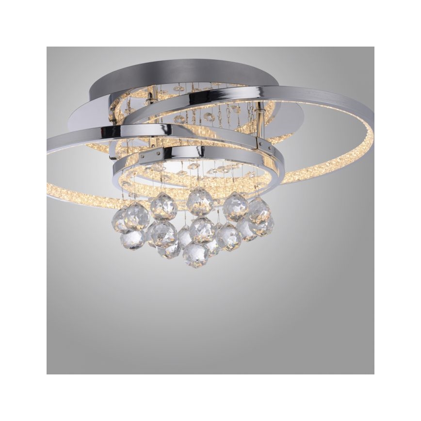 Paul Neuhaus 6267-17 - LED Plafon ściemnialny ROTAZO LED/32W/230V śr. 45 cm chrom błyszczący