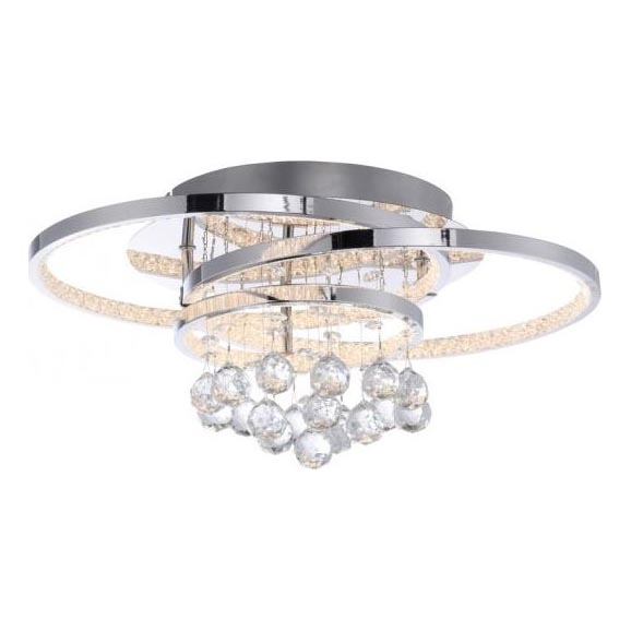 Paul Neuhaus 6267-17 - LED Plafon ściemnialny ROTAZO LED/32W/230V śr. 45 cm chrom błyszczący