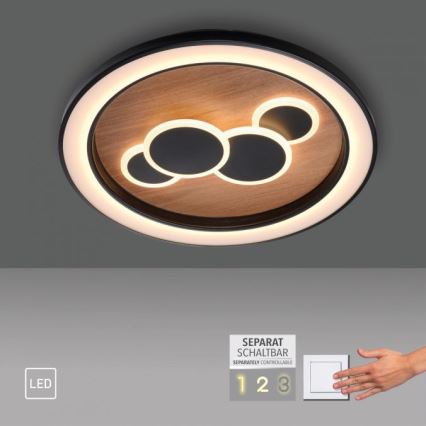 Paul Neuhaus 6284-79 - LED Plafon ELIZA LED/55,5W/230V śr. 60 cm dąb