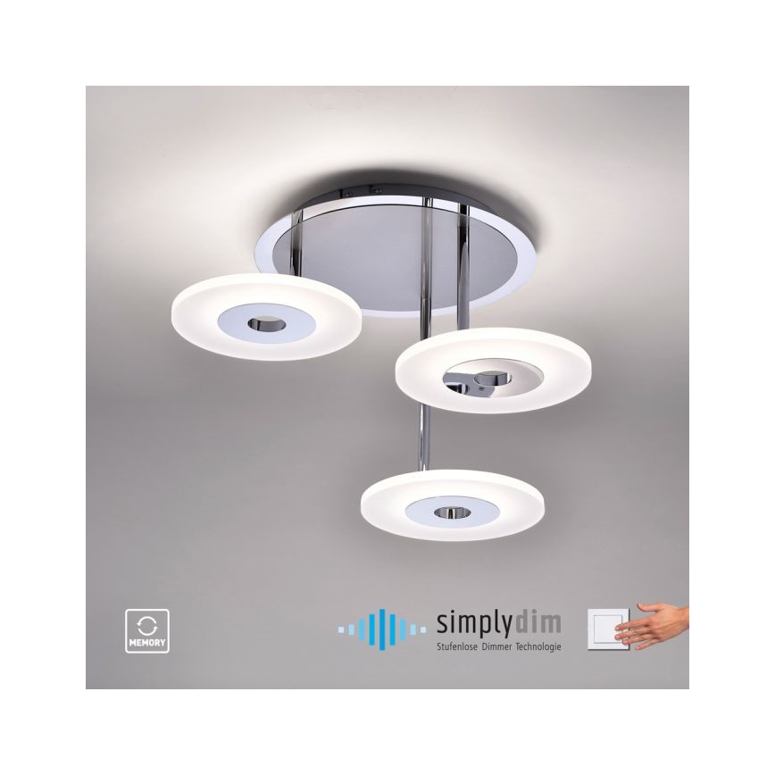 Paul Neuhaus 6446-55 - LED Ściemniany zyrandol ADALI 3xLED/13W/230V