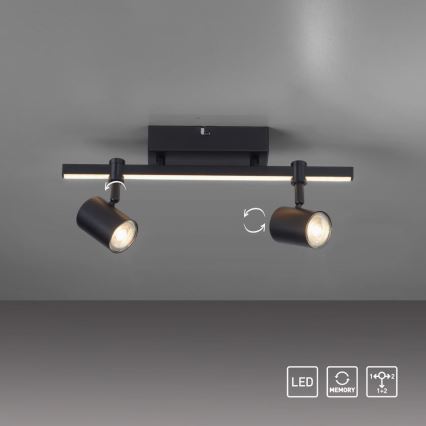 Paul Neuhaus 6524-18 - Oprawa punktowa LED BARIK 2xGU10/4,5W/230V + LED/5W