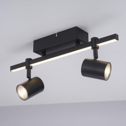 Paul Neuhaus 6524-18 - Oprawa punktowa LED BARIK 2xGU10/4,5W/230V + LED/5W