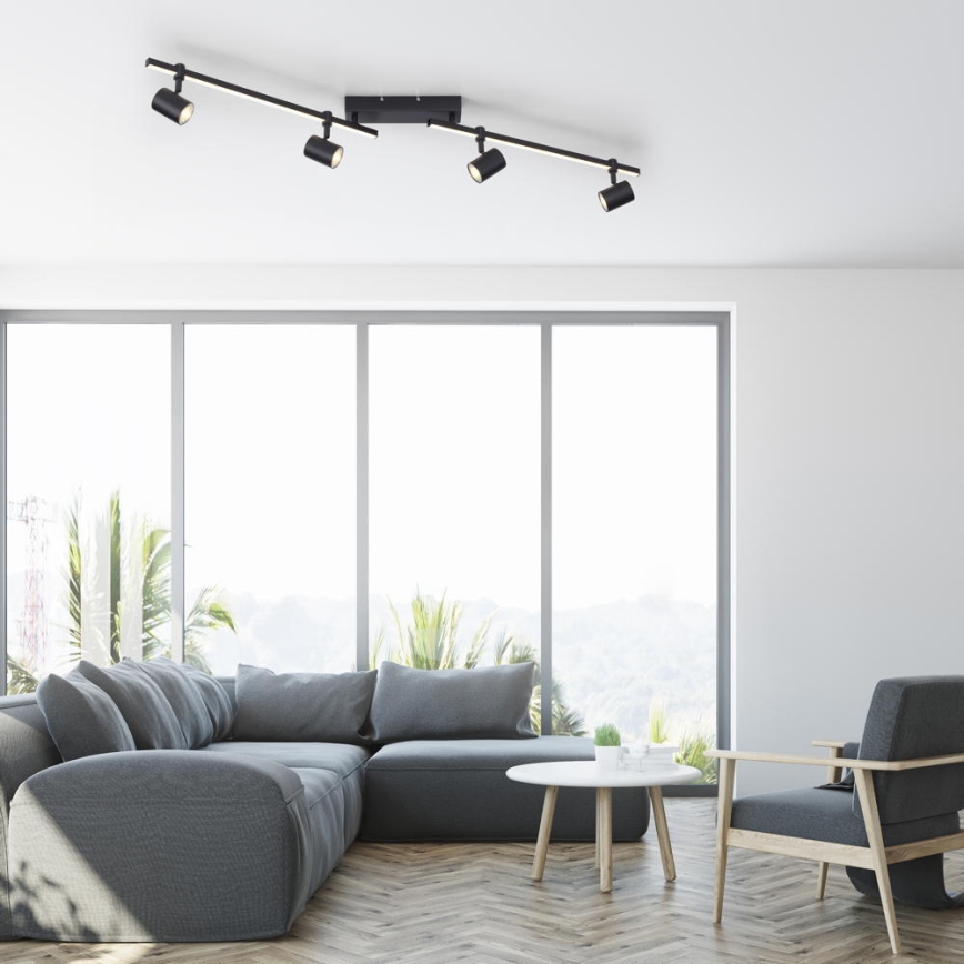 Paul Neuhaus 6525-18 - LED Oświetlenie punktowe BARIK 4xGU10/4,5W/230V + LED/10W
