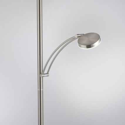 Paul Neuhaus 655-55 - LED Lampa podłogowa ściemnialna ALFRED 1xLED/28W+1xLED/4W/230V chrom błyszczący