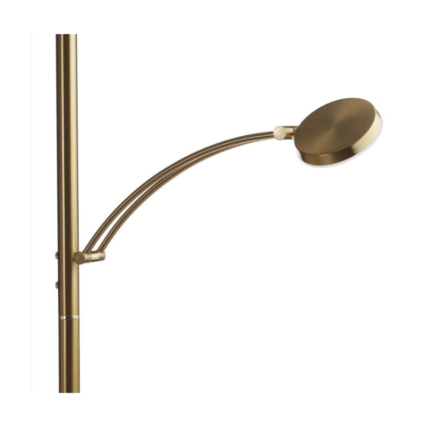 Paul Neuhaus 655-60 - LED ściemnialna lampa stojąca ALFRED LED/28W/230V+LED/4W/230V mosiądz