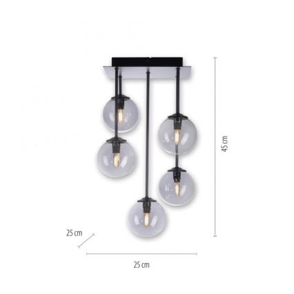 Paul Neuhaus 6719-18 - LED Żyrandol na drążku WIDOW 5xG9/3W/230V