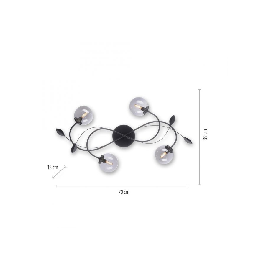 Paul Neuhaus 6724-18 - LED Żyrandol natynkowy WIDOW 4xG9/3W/230V