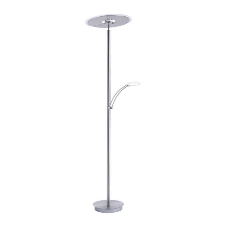 Paul Neuhaus 673-55 - LED Lampa podłogowa ściemnialna ARTUR 2xLED/21W/230V+1xLED/6W chrom błyszczący