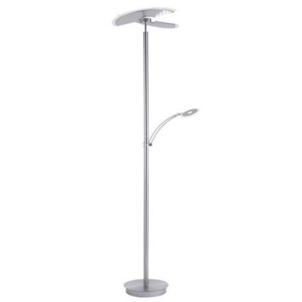 Paul Neuhaus 673-55 - LED Lampa podłogowa ściemnialna ARTUR 2xLED/21W/230V+1xLED/6W chrom błyszczący