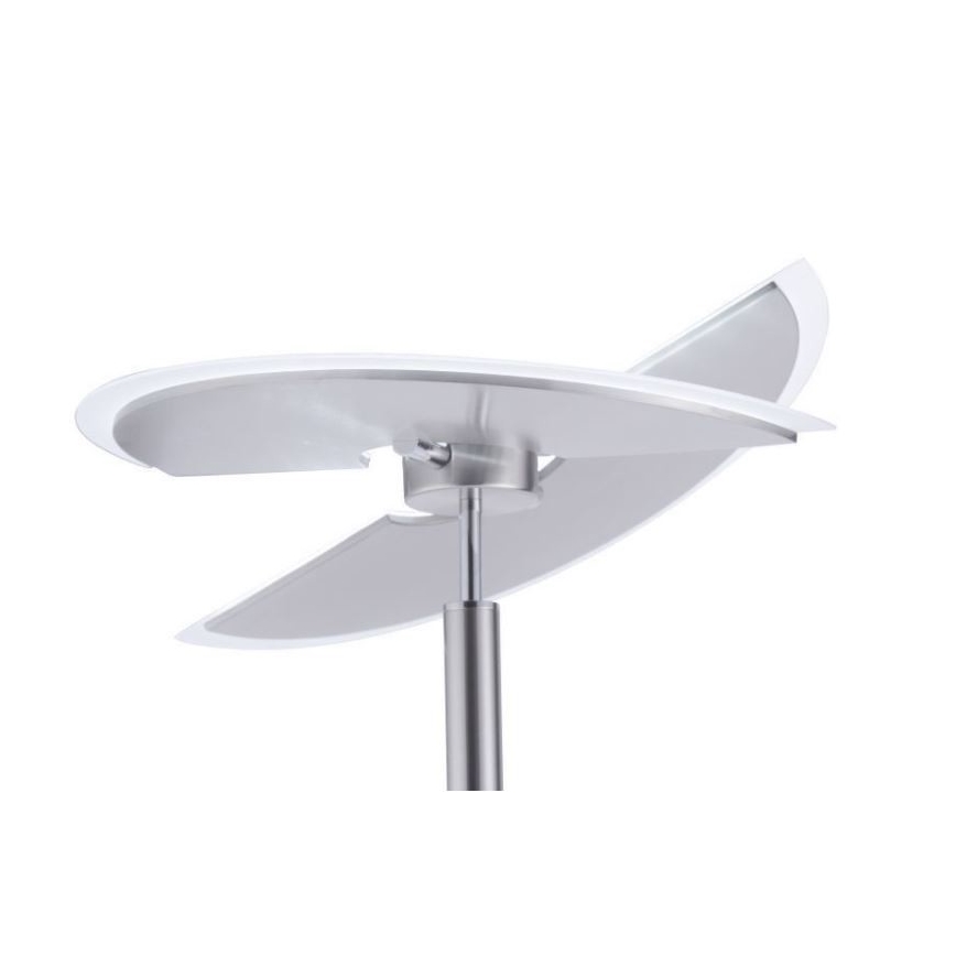 Paul Neuhaus 673-55 - LED Lampa podłogowa ściemnialna ARTUR 2xLED/21W/230V+1xLED/6W chrom błyszczący