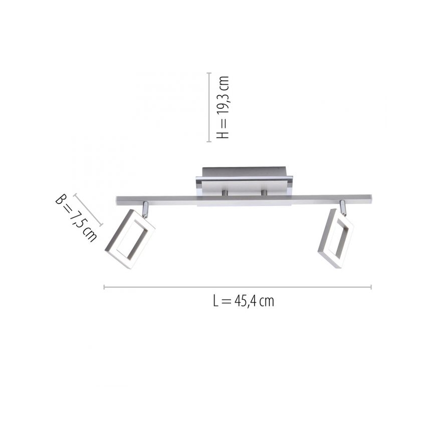 Paul Neuhaus 6958-55 - LED Oświetlenie punktowe INIGO 2xLED/4,2W/230V