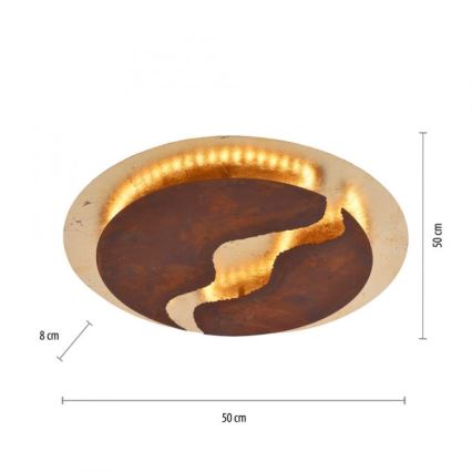 Paul Neuhaus 6983-48 - LED Ściemniane oświetlenie sufitowe NEVIS LED/42W/230V