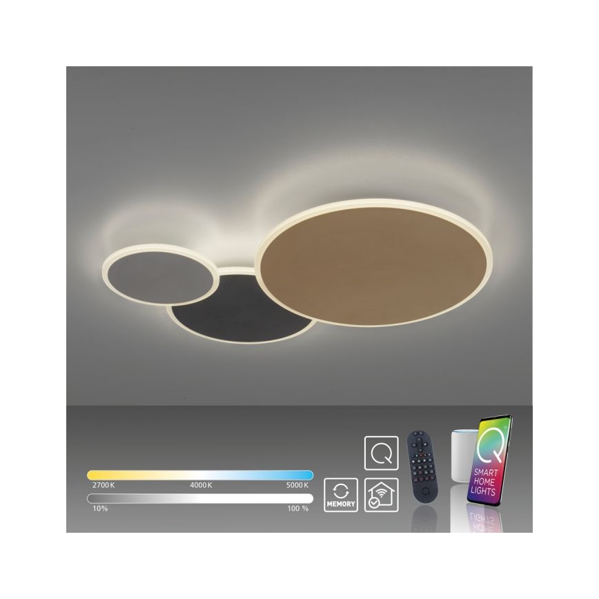 Paul Neuhaus 8007-70 - LED Plafon ściemnialny Q-PIATO LED/35W/230V 2700-5000K Wi-Fi + zdalne sterowanie