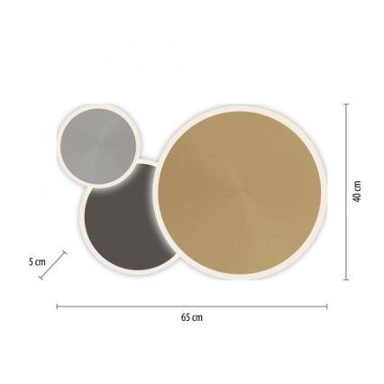 Paul Neuhaus 8007-70 - LED Plafon ściemnialny Q-PIATO LED/35W/230V 2700-5000K Wi-Fi + zdalne sterowanie