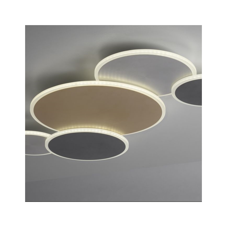 Paul Neuhaus 8008-70 - LED Plafon ściemnialny Q-PIATO LED/49W/230V 2700-5000K Wi-Fi + pilot zdalnego sterowania