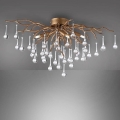 Paul Neuhaus 8090-11 - Żyrandol natynkowy ICICLE 4xG9/40W/230V 30x60 cm mosiądz