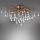 Paul Neuhaus 8090-11 - Żyrandol natynkowy ICICLE 4xG9/40W/230V 30x60 cm mosiądz