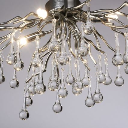 Paul Neuhaus 8090-55 - Żyrandol natynkowy ICICLE 4xG9/40W/230V 30x60 cm chrom błyszczący
