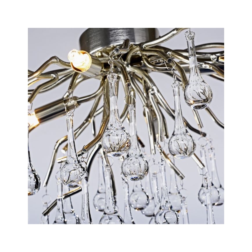 Paul Neuhaus 8090-55 - Żyrandol natynkowy ICICLE 4xG9/40W/230V 30x60 cm chrom błyszczący