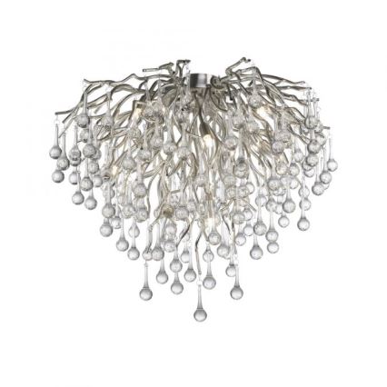 Paul Neuhaus 8091-55 - Żyrandol natynkowy ICICLE 9xG9/40W/230V śr. 50 cm chrom błyszczący