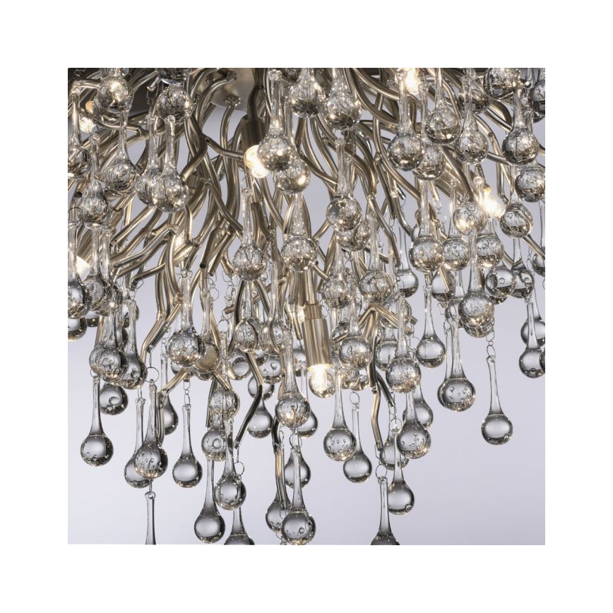 Paul Neuhaus 8091-55 - Żyrandol natynkowy ICICLE 9xG9/40W/230V śr. 50 cm chrom błyszczący