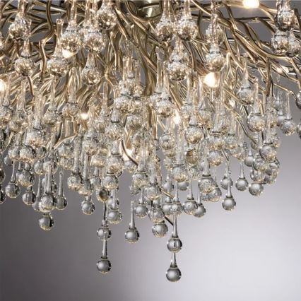 Paul Neuhaus 8092-55 - Przysufitowy żyrandol ICICLE 14xG9/40W/230V średnica 100 cm błyszczący chrom