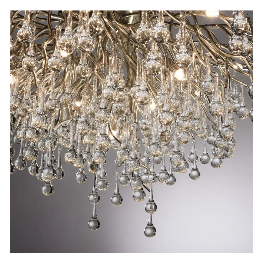 Paul Neuhaus 8092-55 - Przysufitowy żyrandol ICICLE 14xG9/40W/230V średnica 100 cm błyszczący chrom