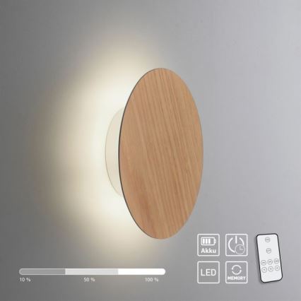 Paul Neuhaus 8152-79 - LED Kinkiet ściemnialny PUNTUA LED/1W/3,7V 2200 mAh + zdalne sterowanie